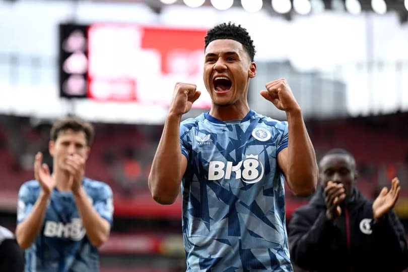 Ollie Watkins of Aston Villa celebrates