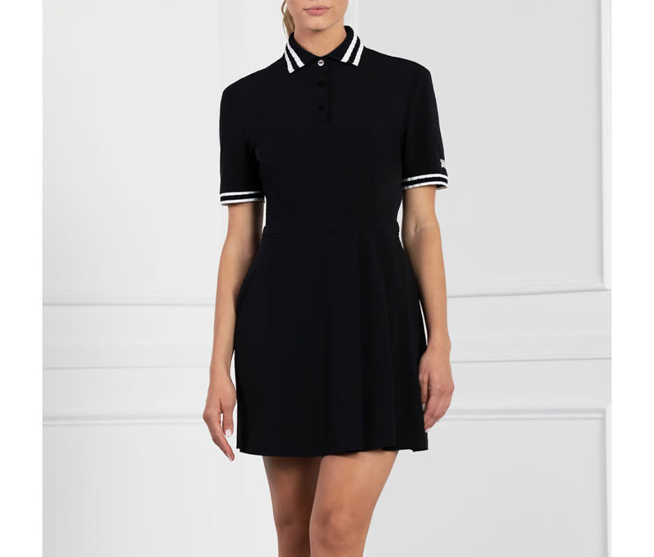 <p>With a ribbed jacquard collar and sleeves, <a href="https://www.pxg.com/en-us/rp-signature-polo-dress/CW-WE23ATD1-25.html" rel="nofollow noopener" target="_blank" data-ylk="slk:PXG RP Signature Polo Dress;elm:context_link;itc:0;sec:content-canvas" class="link ">PXG RP Signature Polo Dress</a> exudes quintessential country club style. Constructed from contemporary sports fabric and a back scorecard pocket, it’s a piece ready for the links. There’s even a detachable biker short built in for extra support and modesty during the round. This is one of my favorite golf gifts for women if they like to stick to traditional styling on the green. </p>