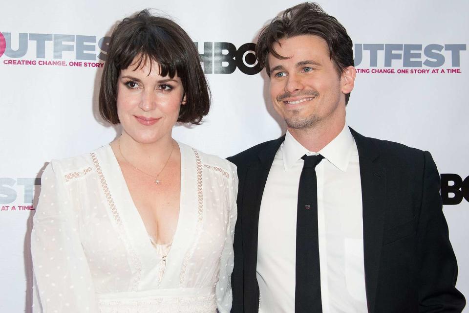 LOS ANGELES, CA - JULY 07: Melanie Lynskey and Jason Ritter arrive 2016 Outfest Los Angeles LGBT Film Festival Opening Night Gala of "The Intervention" at Orpheum Theatre on July 7, 2016 in Los Angeles, California. (Photo by Jennifer Lourie/Getty Images)