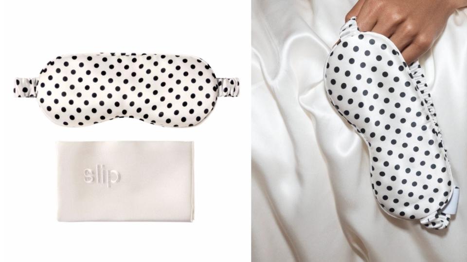 Best Mother of The Bride Gifts: Slip Silk Eye Mask and Pillowcase set