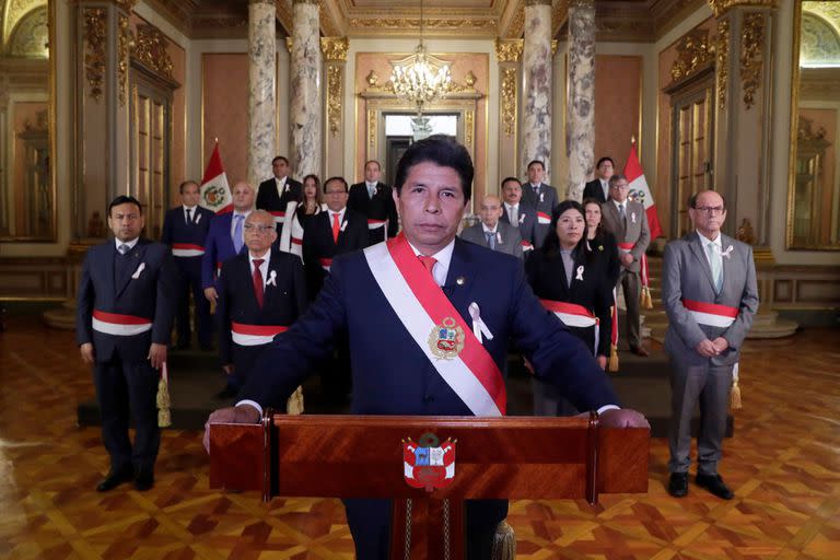 El presidente de Perú, Pedro Castillo, hizo cinco cambios de gobierno