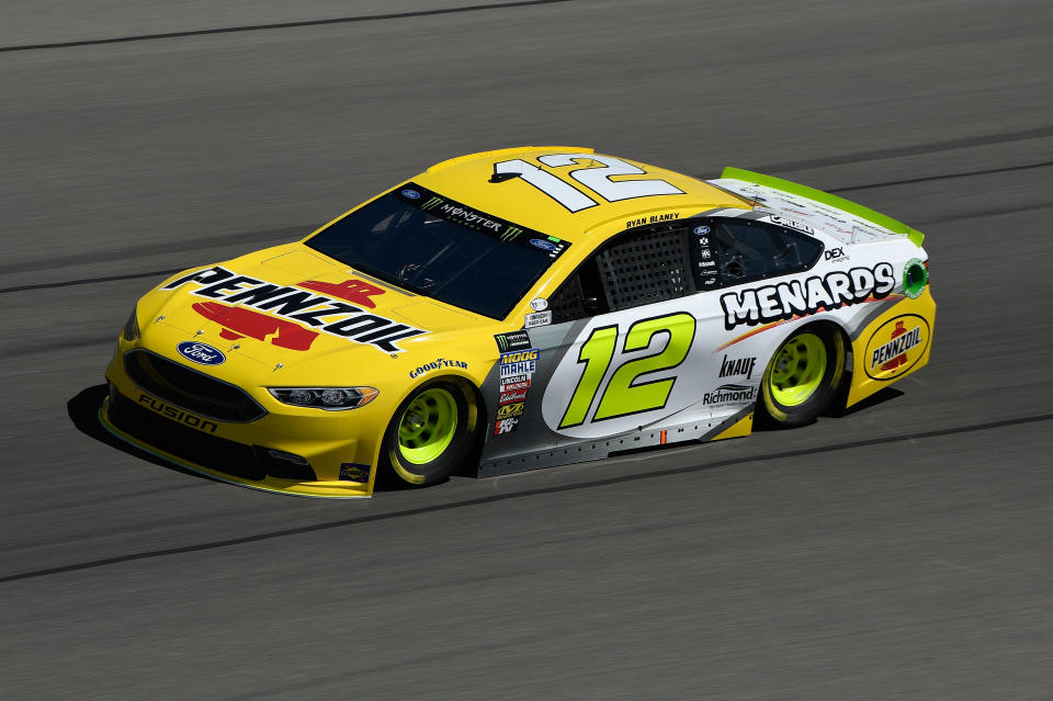 Ryan Blaney’s Las Vegas car is hideous. (Getty)