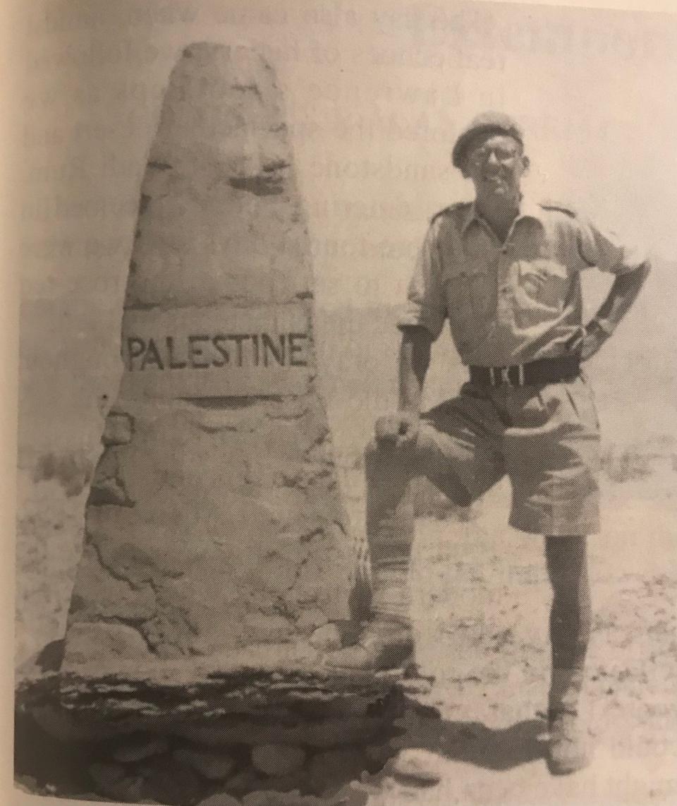 O'Hagan on the Palestine/Jordan border in 1949