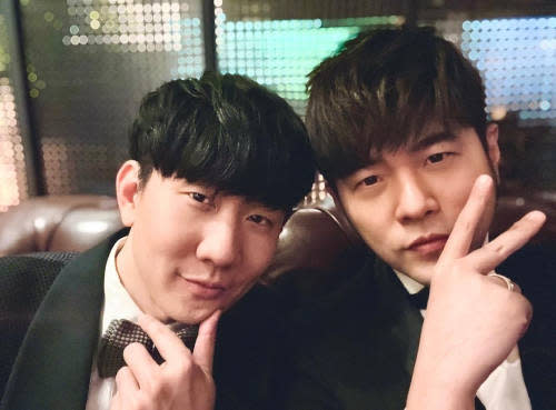 JJ with good buddy Jay Chou