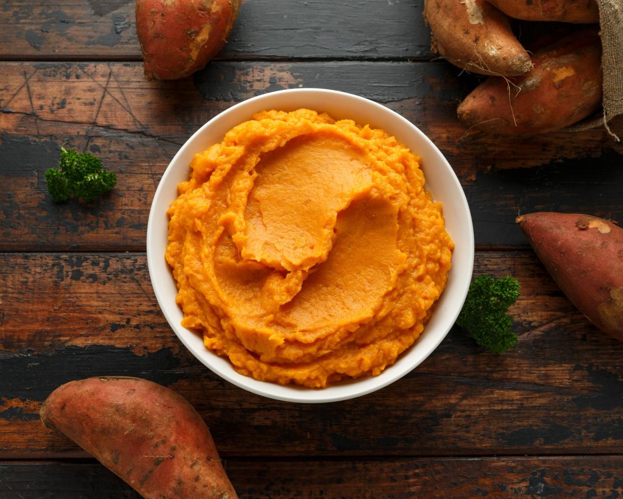 mashed sweet potatoes