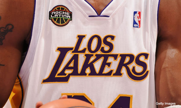 los lakers jersey noche latina