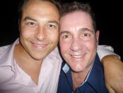 Celebrity photos: David Walliams posed with Dale Winton for this cute Twitter snap. David accompanied the picture with the caption: “Campest man in the world competition declared a dead heat.”