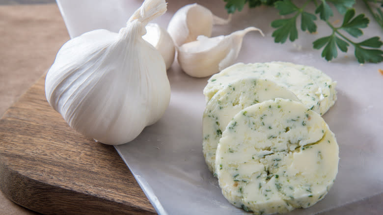 garlic butter with herbs 