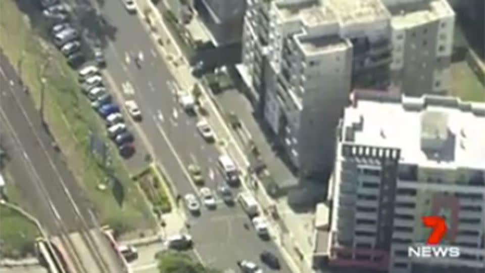 Bankstown: Two children have fallen from a balcony on South Terrace. Source: 7 News