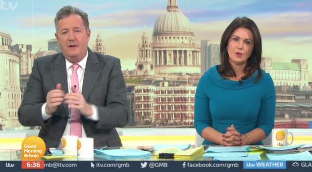 Piers presented Good Morning Britain for six years alongside Susanna Reid (Photo: ITV/Shutterstock)