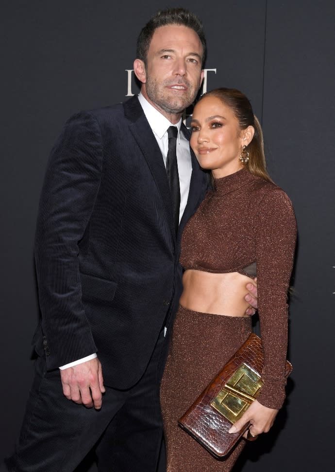 Ben Affleck and Jennifer Lopez at the NYC premiere of ‘The Last Duel’ - Credit: Sipa USA via AP.