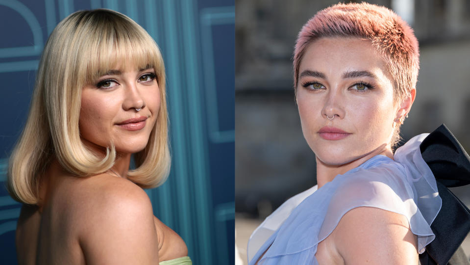 dramatic celeb hair florence pugh