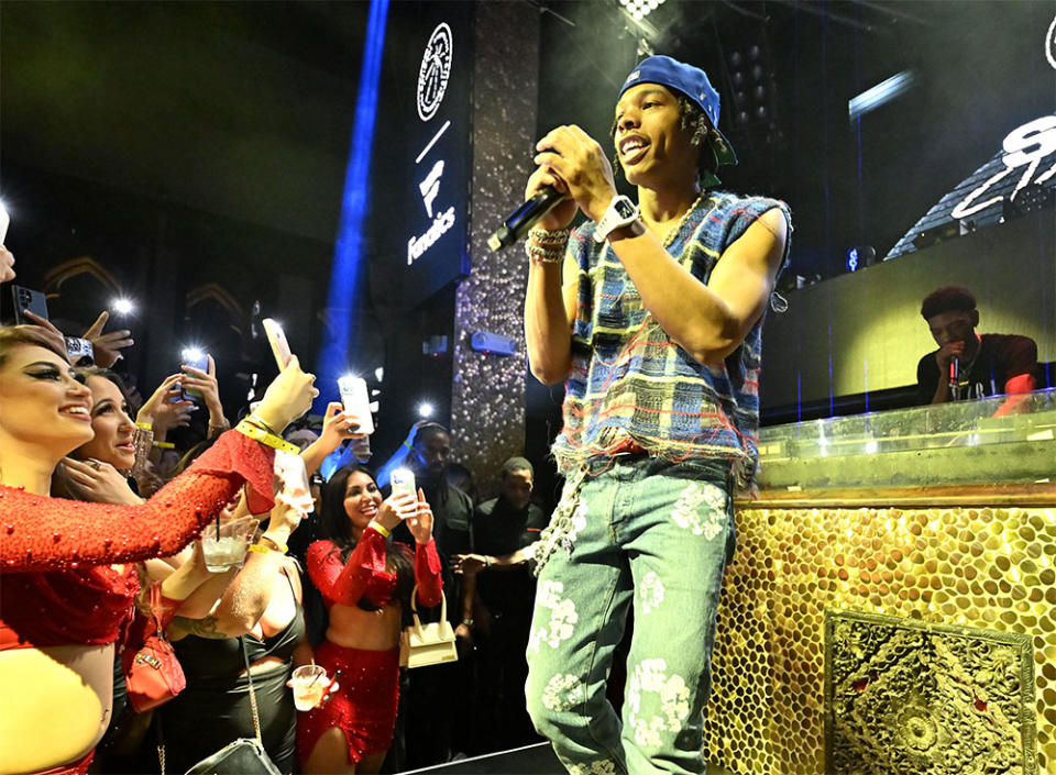 Lil Baby performs onstage during the Summer Players Party hosted by Michael Rubin, Fanatics, and the National Basketball Players Association (NBPA) on July 09, 2023 in Las Vegas, Nevada.