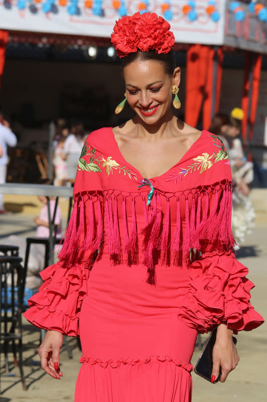 Eva González en la feria de Mairena del Alcor