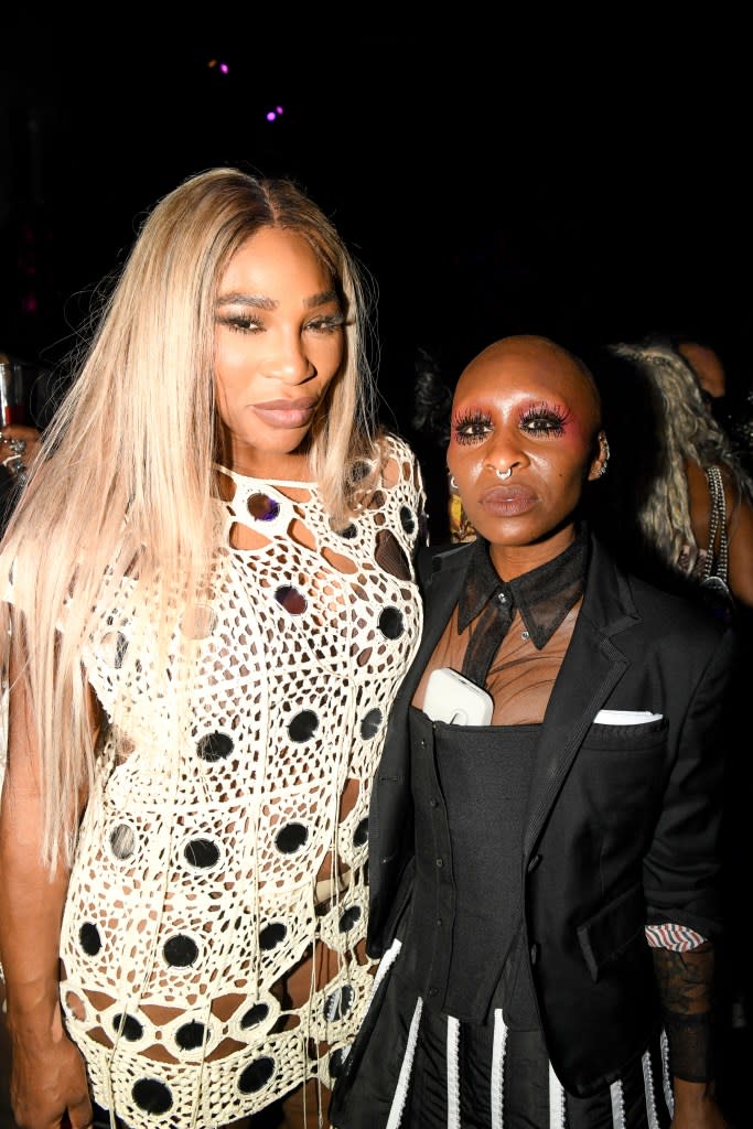 Tennis powerhouse Serena Williams and “Wicked” star Cynthia Erivo partied at Casa Cipriani. Madison McGaw/BFA.com