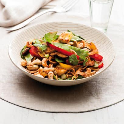 Chicken and Cashew Stir Fry recipe from 'Nourish, The Cancer Care Book' by Penny Brohn