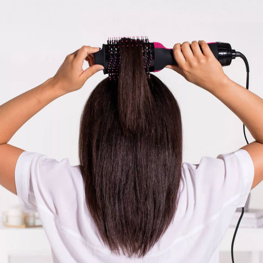 Okay, so we had to <a href="https://www.huffpost.com/entry/revlon-one-step-hair-dryer-and-volumizer-reviews_l_5e4db5edc5b6db259021f355" target="_blank" rel="noopener noreferrer">try it for ourselves back in February</a> (which feels forever ago, right?). The Revlon One-Step has become the (arguably) hottest hot brush out there. It can dry your hair and give it a bit of volume, too. It's <a href="https://www.huffpost.com/entry/revlon-one-step-black-friday-deal-2020_l_5fa48068c5b64c88d3fea0d2" target="_blank" rel="noopener noreferrer">on sale now for the same price it was on Prime Day</a>. Find it on sale for $29 at <a href="https://amzn.to/2UAMOUZ" target="_blank" rel="noopener noreferrer">Amazon</a> and <a href="goto.target.com/J9a3N" target="_blank" rel="noopener noreferrer">Target</a>. 