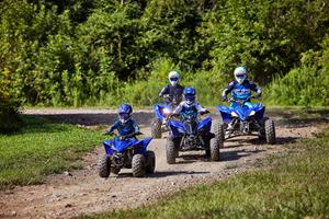 The 2022 Raptor 90 brings the world of sport ATVs to riders ages 10 and up. With sporty styling based on the top-selling Raptor 700R, this entry-level ATV brings Yamaha’s Proven Off-Road sport ATV performance, legacy, and quality to the entire family and next generation of budding motorsports enthusiasts. The YFZ50 introduces the fun and exciting world of sport ATVs to riders ages 6 and up. Inspired by the championship-winning DNA of the YFZ450R, this youth ATV brings Yamaha’s Proven Off-Road performance and confidence to the next generation of growing motorsports enthusiasts.