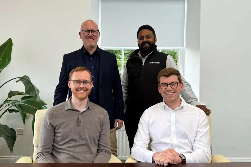 Left to Right: Niall Choat, Phil Williams, Abu Ali and Tristan Woolcock at WilliamsAli