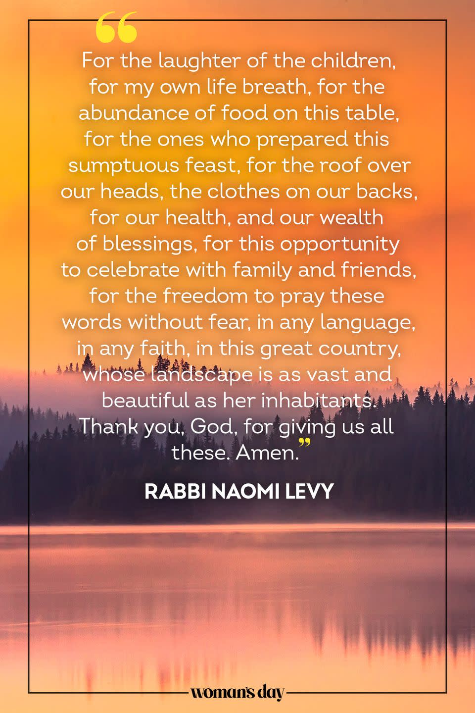Jewish Prayer for Thanksgiving