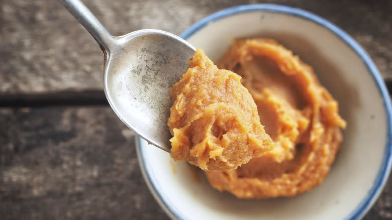 spoonful of miso paste