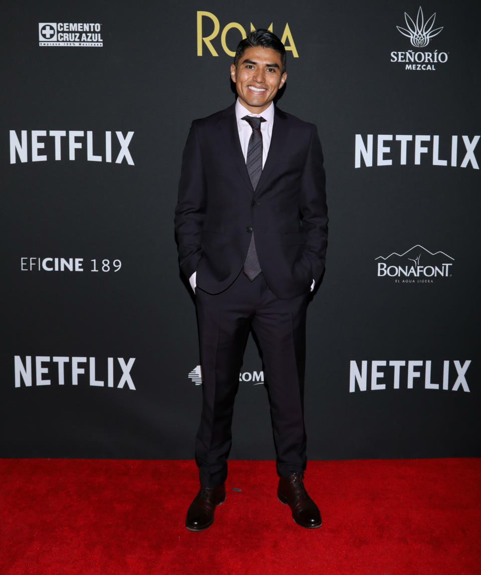 Jorge Antonio Guerrero durante la premiere de Roma en la Cineteca Nacional. Foto: Victor Chavez / Getty Images