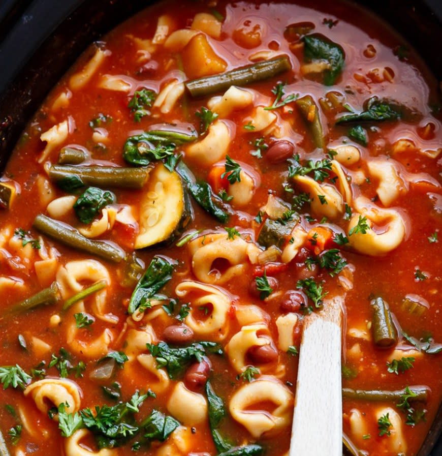 Tortellini Minestrone Soup from Cafe Delites