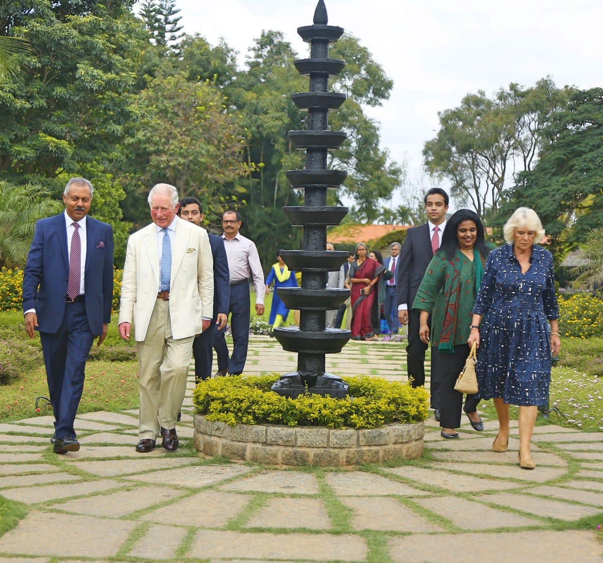 King Charles entering the Soukya retreat in southern Indian city Bengaluru for his 71st birthday in 2019 (Sourced)