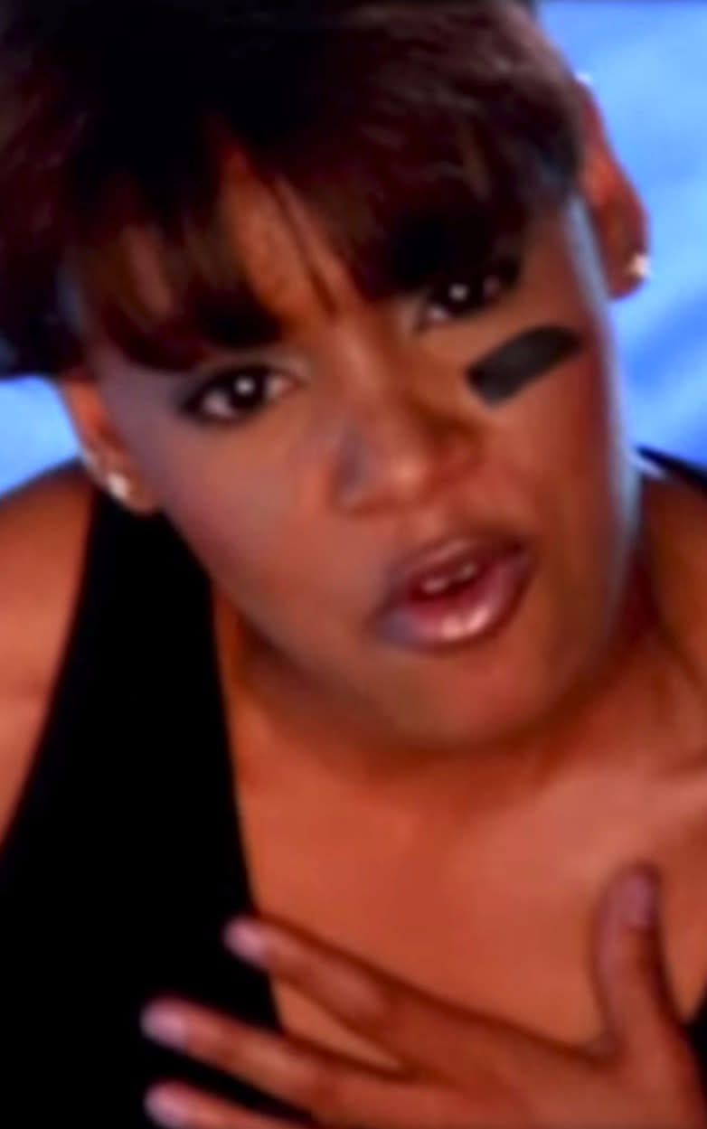 Left Eye in TLC's "Waterfalls" music video