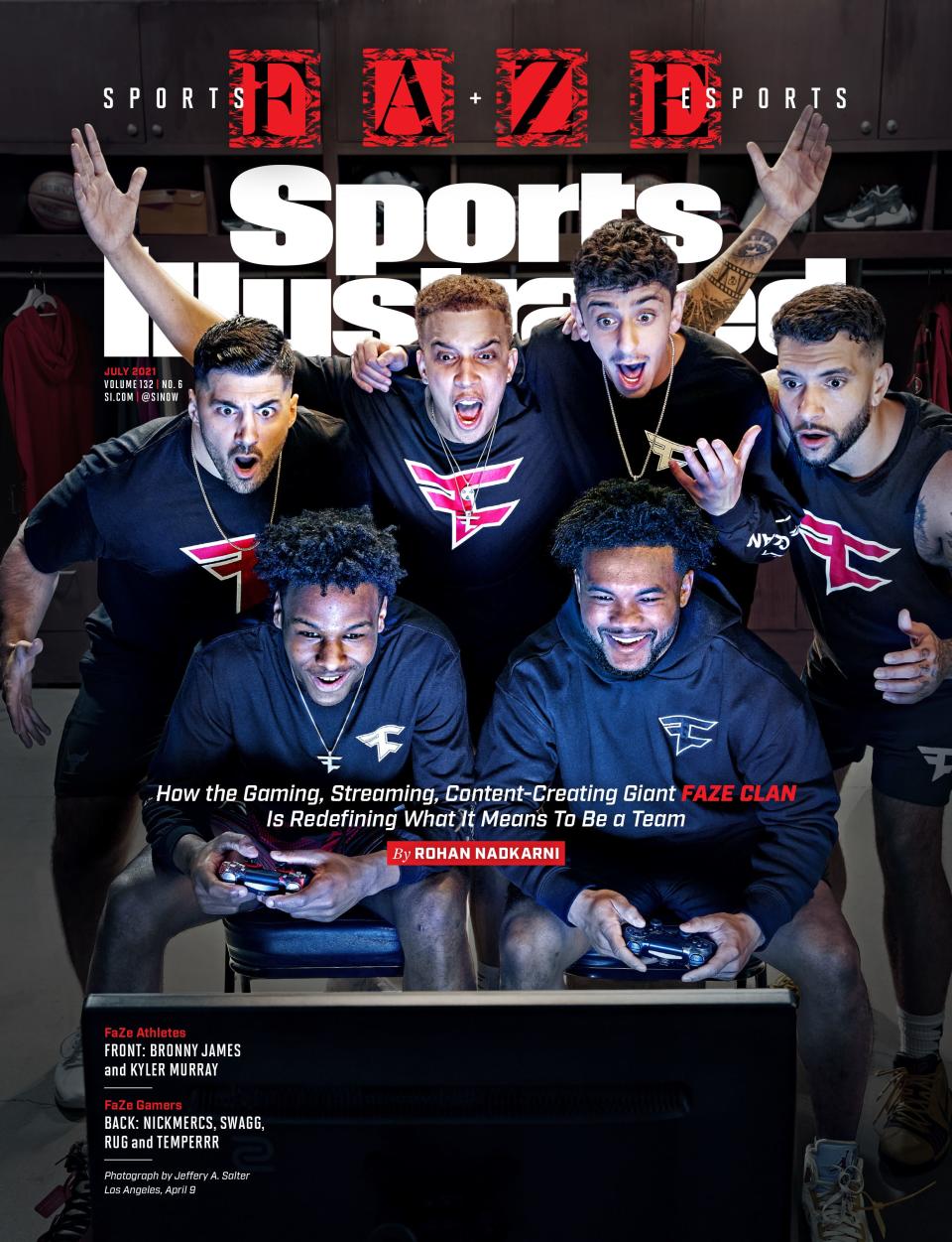 FaZe Clan Reaches Beyond World of Esports Onto Cover of Sports IllustratedÕs July 2021 issue.