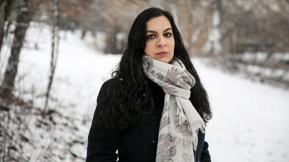 Nina Kouprianova poses for a portrait in Whitefish, Montana, on Dec. 10, 2018. (Photo: Ilana Panich-Linsman for HuffPost)