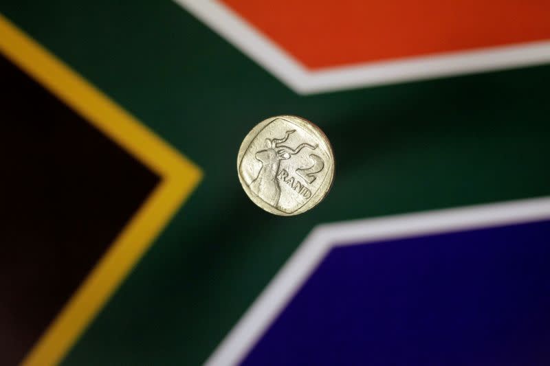 Illustration photo of a two Rand coin from South Africa