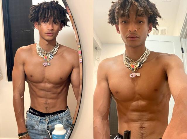 Jaden Smith Celebrates Gaining 10 lbs. With Shirtless Selfie – Hollywood  Life