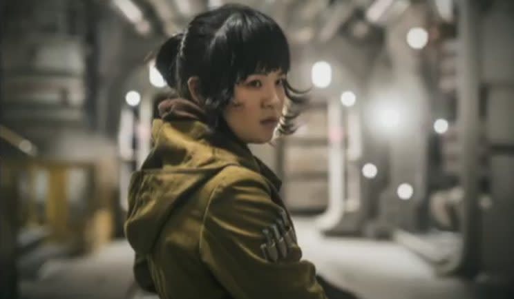 Kelly Marie Tran as Resistance mechanic, Rose - Credit: Lucasfilm