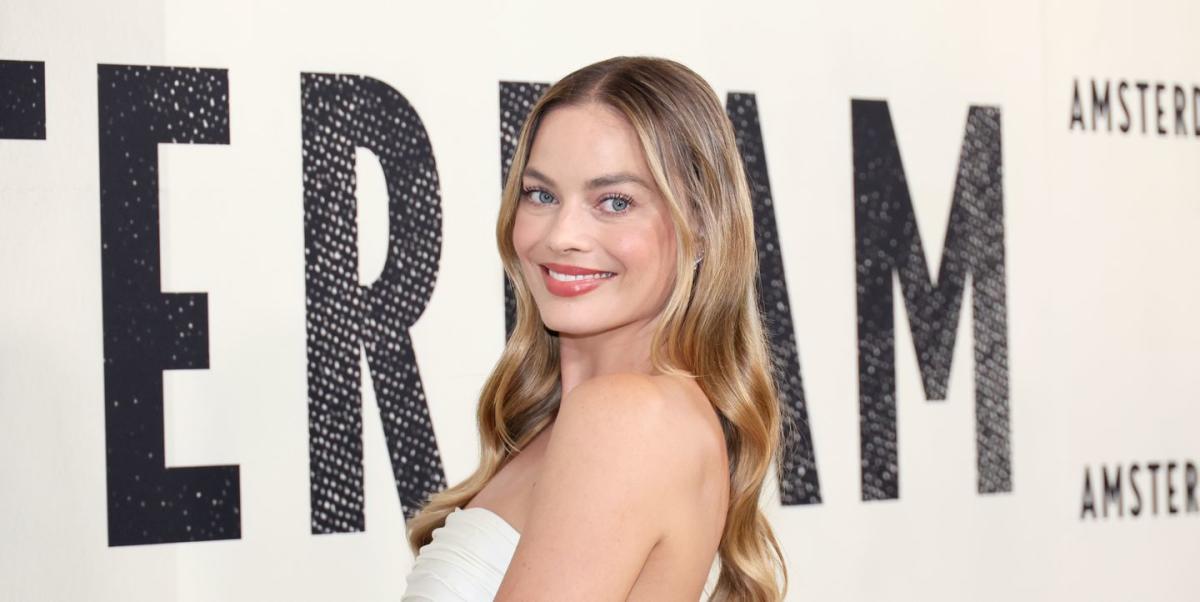 Margot Robbie Repurposes Strapless Ruched Chanel Top For Night Out  Following NYC Premiere
