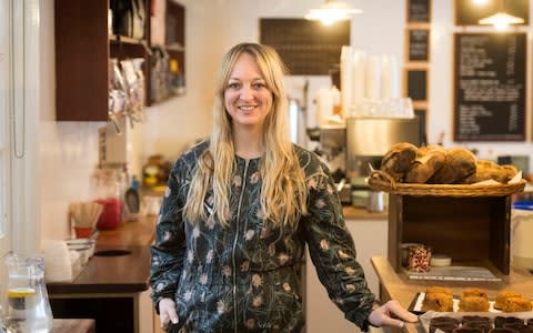 Claire Ptak, owner of Violet Bakery in Hackney, east London - Credit: PA