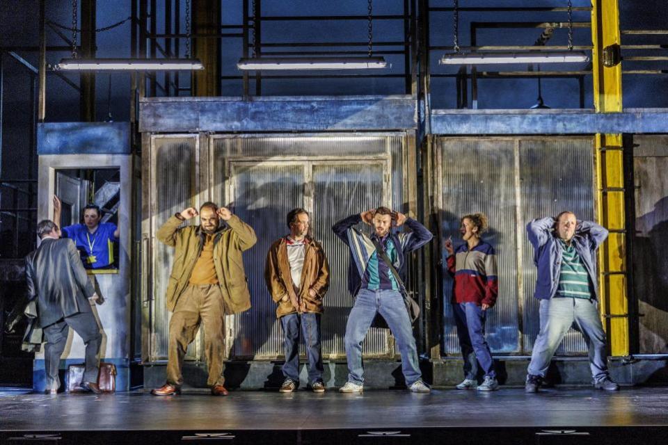 Wiltshire Times: The Full Monty: Leyon Stolz-Hunter, Jake Quickenden, Neil Hurst and Company. Photo: Ellie Kurttz