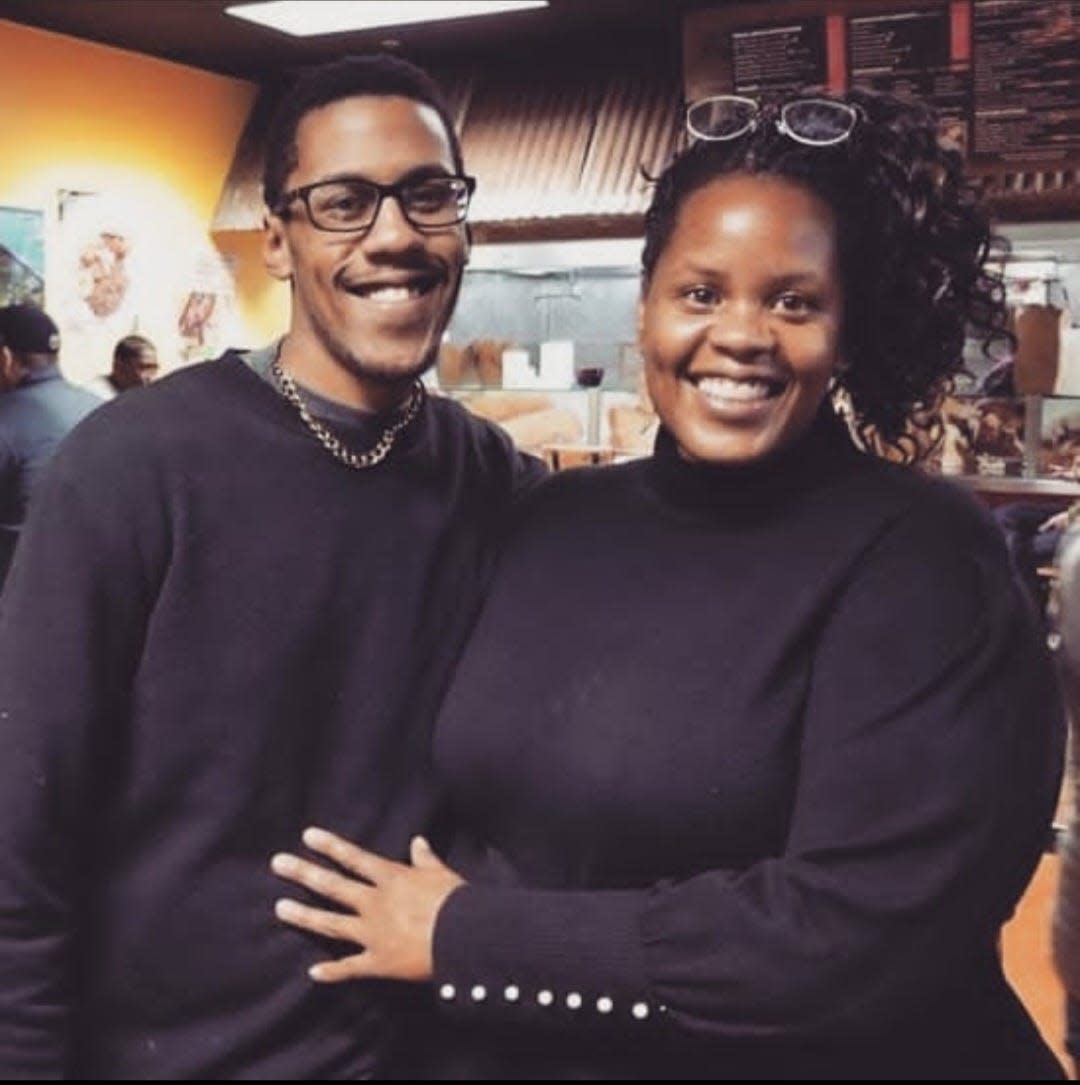 Jeremiah Brown, left, with his mother and Ventura Councilwoman Lorrie Brown in an undated photo.