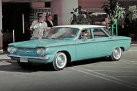 <p>The first-generation Corvair famously had a rear-mounted engine and <strong>swing-axle</strong> <strong>rear suspension</strong>. This was a difficult combination for drivers who weren’t already used to it, namely those who hadn’t previously owned a <strong>Volkswagen Beetle</strong> – a key target for this new compact model.</p><p>In his best-selling book Unsafe At Any Speed, <strong>Ralph Nader</strong> (born 1934) strongly criticised the layout. This avalanche of bad publicity might have been expected to kill the Corvair’s chances in the marketplace, but it wasn’t as simple as that.</p>