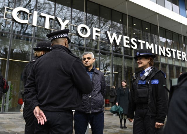 Sadiq Khan visit to Westminster Estate