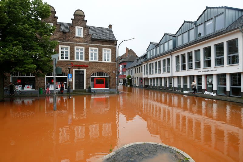 Aftermath of heavy rainfalls in Germany