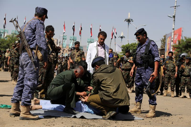 FILE PHOTO: Men involved in Samad death executed at Tahrir Square in Sanaa