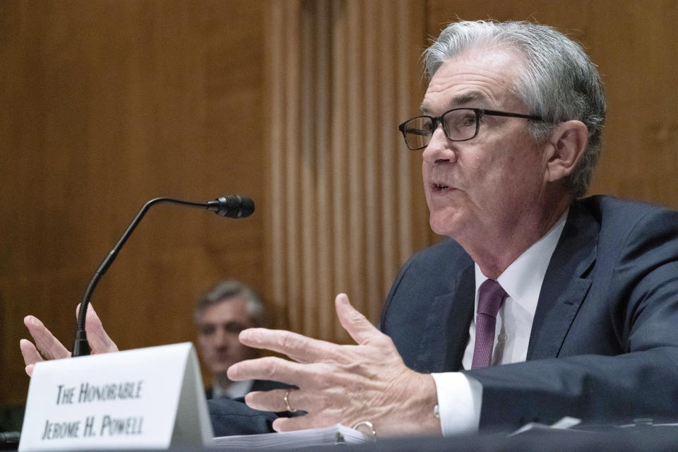 Federal Reserve chair Jerome Powell warned on inflation but kept policy much the same as it has been. Photo: Jose Luis Magana/AP