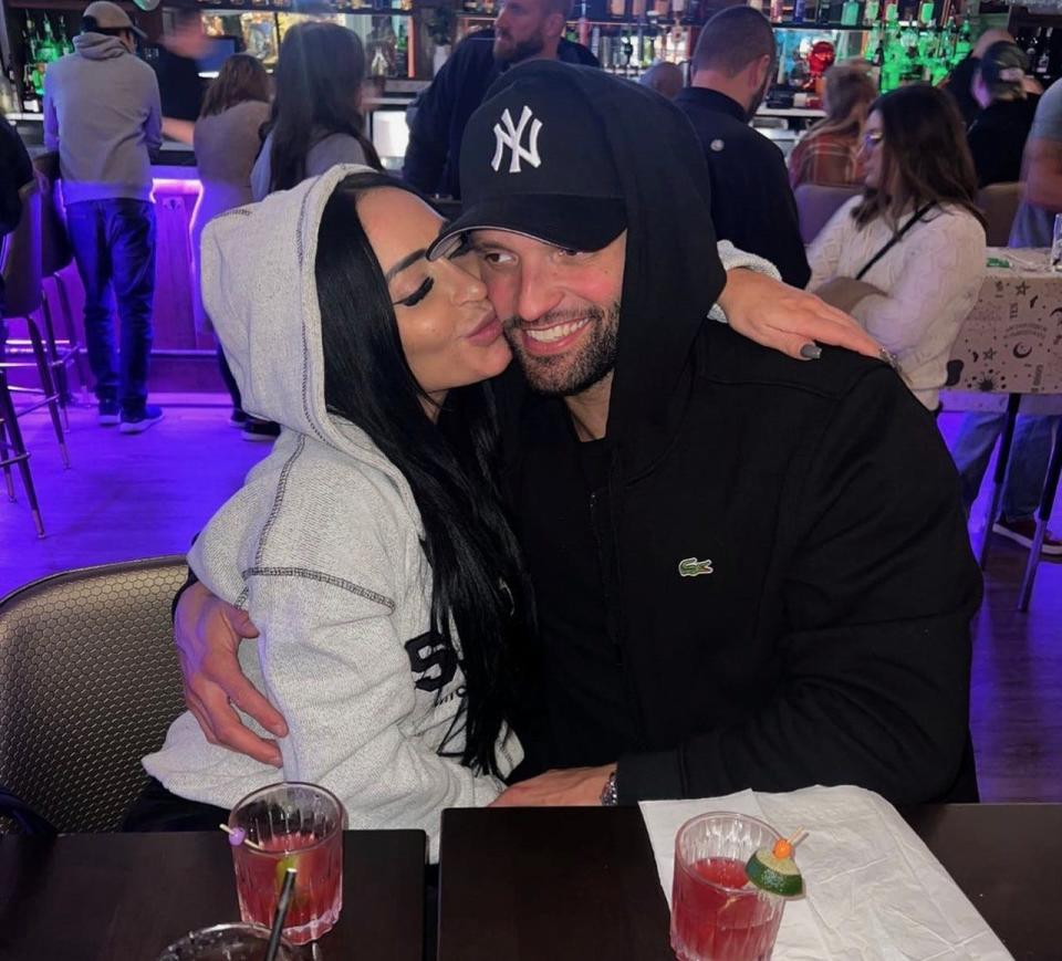 Angelina Pivarnick and Vinny Tortorella as pictured on Pivarnick's Instagram in April of 2023.