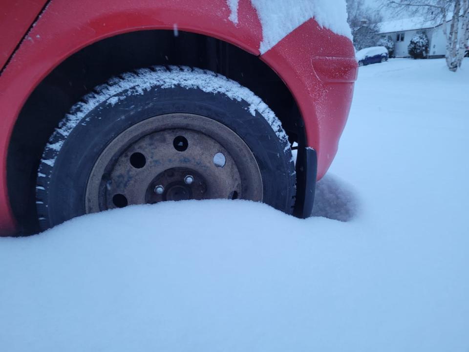 Residents of Prince George, B.C., woke up to several centimetres of snow on Jan. 9. 2024. Arctic air is now set to send temperatures in the city plummeting to as low as —40 C, with northerly winds making it feel even colder. 