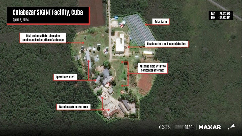Satellite image of a facility in Calabazar, Cuba