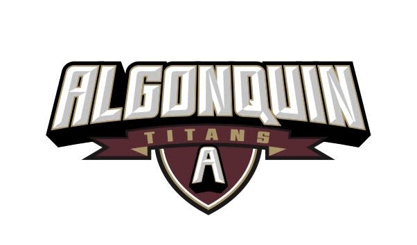 A draft rendering of a new logo for the new Algonquin mascot "Titans" that was unveiled Friday afternoon, Feb. 11, 2021.
