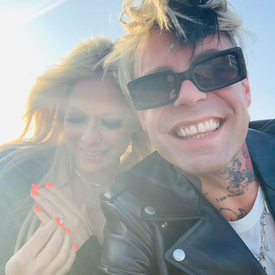 Avril Lavigne and Mod Sun got engaged in Paris last March (Avril Lavigne/Instagram)