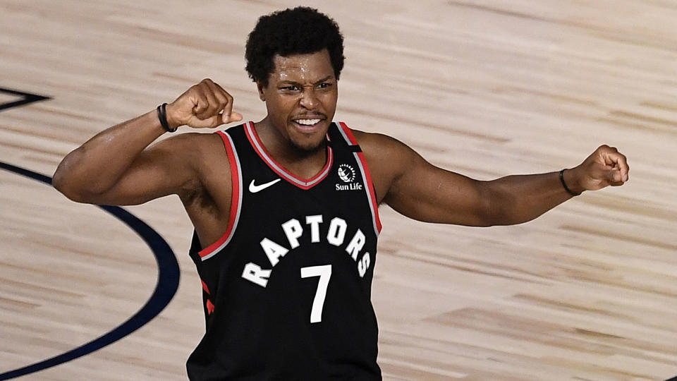 Kyle Lowry, Steven Stamkos and Victor Hedman all know what it means to be a champion on and off the court.  (Photo by Douglas P. DeFelice/Getty Images)