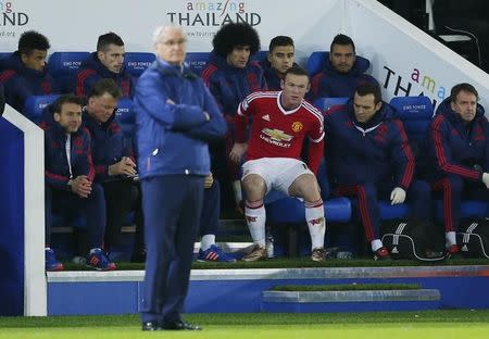 Football - Leicester City v Manchester United - Barclays Premier League - King Power Stadium - 28/11/15 Manchester United's Wayne Rooney after he was substituted Reuters / Eddie Keogh Livepic